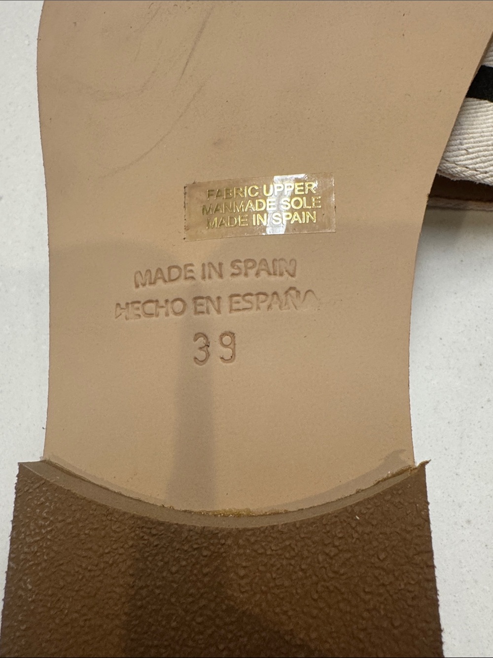 Hotel Magique for Anthropologie Canvas Logo Slide Sandals NWT SzEU39 - Picture 3 of 7